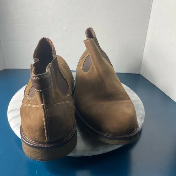 Johnston & MurphyLeather Boots Pull-on Tan Chukkas- 10 Mens
